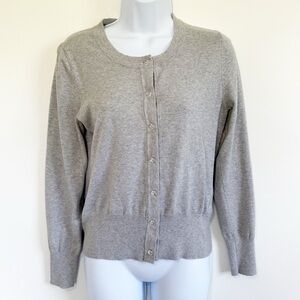 BANANA REPUBLIC Cardigan Button Down Gray Medium